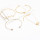 B-0938  2 Style 4pcs/set Gold  Simple pineapple Leaf Love Bangle Bracelet for women