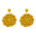 E-5183  6 Colors Handmade Resin Beads Rope Woven Flower Drop Earrings for Women Party Jewelry Gift