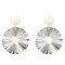 E-5186  Fashion Silver Gold Metal Pearl Drop Earrings for Women Boho Wedding Party Jewelry