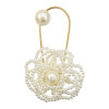 P-0434  Fashion Simulated Pearl Brooches Pin Dress Decoration Gold Brooches Gifts For Women Party Jewelry