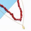 N-7189  Vintage gold Alloy Geometric Shape Necklaces for Women Boho Party Jewelry
