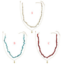 N-7189  Vintage gold Alloy Geometric Shape Necklaces for Women Boho Party Jewelry