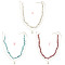 N-7189  Vintage gold Alloy Geometric Shape Necklaces for Women Boho Party Jewelry