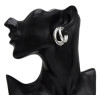 E-5187  Fashion Korean gold silver Circles Hoop Earrings for women Bijoux Jewelry