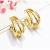 E-5187  Fashion Korean gold silver Circles Hoop Earrings for women Bijoux Jewelry
