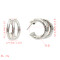 E-5187  Fashion Korean gold silver Circles Hoop Earrings for women Bijoux Jewelry