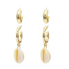 E-5188  2 Colors Circles Hoop Shell Earrings For Women Bijoux Jewelry