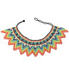 N-7192  Big Coloful Resin Beads Statement Choke Collar Necklace Bohemian  For Women Jewelry