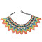 N-7192  Big Coloful Resin Beads Statement Choke Collar Necklace Bohemian  For Women Jewelry