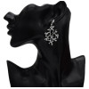E-5193  Vintage Silver Gold Metal Leaf Shape Drop Earrings for Women Boho Wedding Party Jewelry Gift