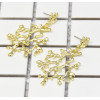 E-5193  Vintage Silver Gold Metal Leaf Shape Drop Earrings for Women Boho Wedding Party Jewelry Gift