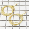 E-5195 Fashion Silver Gold Metal Circle Drop Earrings for Women Boho Wedding Party Jewelry