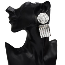 E-5202  Fashion Jewelry Geometric Rectangular Alloy Pendant Earrings For Women Wedding