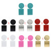 E-5202  Fashion Jewelry Geometric Rectangular Alloy Pendant Earrings For Women Wedding