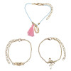 B-0946  Multilayers Shell Birds Heart Shape Fringe Tassl Bracelet & Bangle Sets for Women Boho Party Jewelry Gift