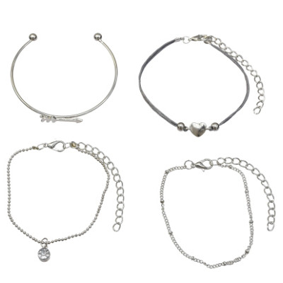 B-0946  Multilayers Shell Birds Heart Shape Fringe Tassl Bracelet & Bangle Sets for Women Boho Party Jewelry Gift