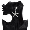 E-5203  New Fashion Star shape Silver Gold Metal Carved  Drop Earrings for Women  Party Jewelry