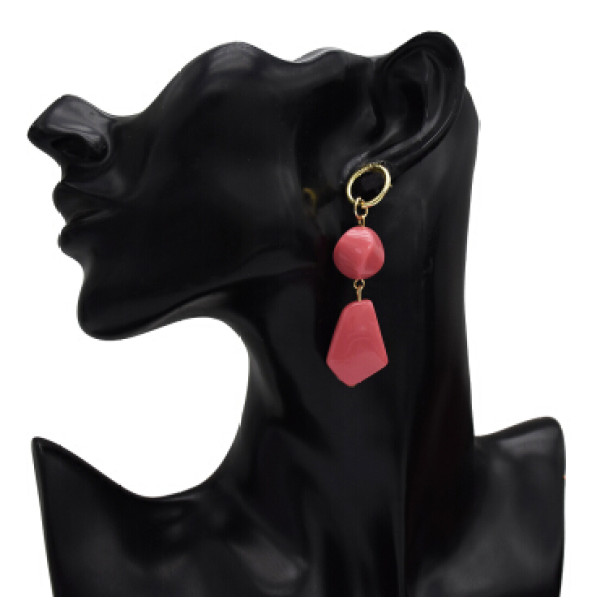 E-5204  Fashion Acrylic Geometric Drop Earrings for Women Bridal Wedding Party Jewelry Gift