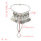 B-0950  Vintage Silver Metal Festival Coin Tassel Bracelets for Women Bohemian Gypsy Tribal Beach Jewelry