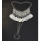 B-0950  Vintage Silver Metal Festival Coin Tassel Bracelets for Women Bohemian Gypsy Tribal Beach Jewelry