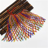 N-7195 2 Styles Handmade Big Coloful Resin Beads Statement Choke Collar Shawl Bohemian Party Jewelry