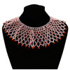 N-7194  Ethnic Coloful Resin Beads Statement Choke Collar Necklace Bohemian For Women Jewelry