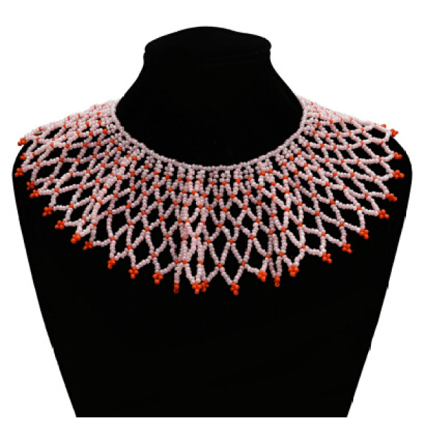 N-7194 Ethnic Coloful Resin Beads Statement Choke Collar Necklace Bohemian For Women Jewelry