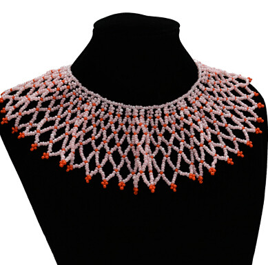 N-7194  Ethnic Coloful Resin Beads Statement Choke Collar Necklace Bohemian For Women Jewelry