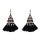 E-5210 5 Colors Ethnic Cotton Fringe Tassel Drop Earrings for Women Boho Party Jewelry Gift