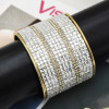B-0951 4 style Turkish Trendy Unique Full Shining Crystal Rhinestone Little Acrylic Sequins Cuff Bracelet& Bangle For Women Jewelry Design