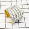 B-0951 4 style Turkish Trendy Unique Full Shining Crystal Rhinestone Little Acrylic Sequins Cuff Bracelet& Bangle For Women Jewelry Design