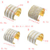 B-0951 4 style Turkish Trendy Unique Full Shining Crystal Rhinestone Little Acrylic Sequins Cuff Bracelet& Bangle For Women Jewelry Design