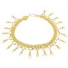 N-7140 * Indian Style Gold Plated Metal Crystal Flower Belly Chains Dancing Beach Sexy Body Jewelry