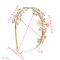 F-0613 Vintage Gold Leaf Hairbands Hair Ornament Headdress Girl Women Hair Jewelry Accessories