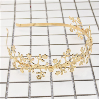 F-0613 Vintage Gold Leaf Hairbands Hair Ornament Headdress Girl Women Hair Jewelry Accessories
