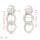 E-5209 Fashion Gold Silver Metal Geometric Round Shape Drop Earrings for Women Boho Wedding Party Jewelry