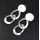 E-5209 Fashion Gold Silver Metal Geometric Round Shape Drop Earrings for Women Boho Wedding Party Jewelry