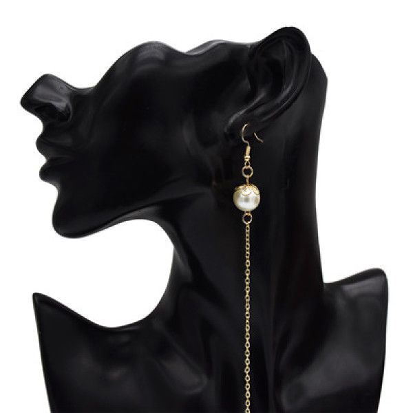E-5211  3 Styles Chain One-Piece Long Earrings For Woman Jewelry Design