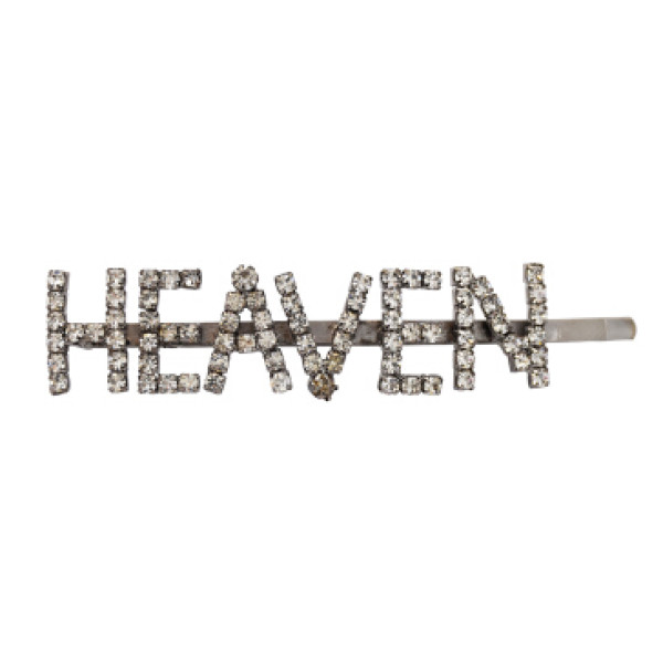 F-0615  Vintage Silver Letter Rhinestones Hair Clip for Women Hairpins Hair Accessories Ornaments