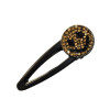 F-0614  2 Styles Cute Girl Leopard Printed Hairpins Smile Face Hair Clip Hairgrips Party Hair Jewelry
