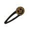 F-0614  2 Styles Cute Girl Leopard Printed Hairpins Smile Face Hair Clip Hairgrips Party Hair Jewelry