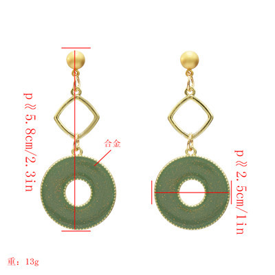 E-5212  4 Colors Fashion Acrylic Geometric Drop Earrings For Women