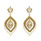 E-5214  Fashion 5 Color  Drop Dangle Earring Inlay Crystal Rhinestone Dangle Long Earrings For Women Jewelry