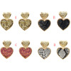 E-5213 Fashion 4 Color Heart Shaped Drop Dangle Earrings For Women Jewelry