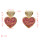 E-5213 Fashion 4 Color Heart Shaped Drop Dangle Earrings For Women Jewelry