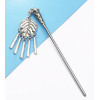 F-0619 Vintage Silver Metal Leaves Shape Hair Sticks for Women Girl Party Hair Jewelry