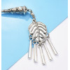 F-0619 Vintage Silver Metal Leaves Shape Hair Sticks for Women Girl Party Hair Jewelry