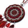 N-7199  Ethnic Boho Handmade Round Tassel Pendant Necklace For Women Party Jewelry
