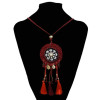 N-7200  Ethnic Pearl Shell Pendant Thread Tassel Necklaces for Women Boho Festival Party Jewelry