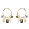 E-5226 Trendy Gold Metal Shell Tassel Earrings for Women Bridal Beach Party Jewelry Gift
